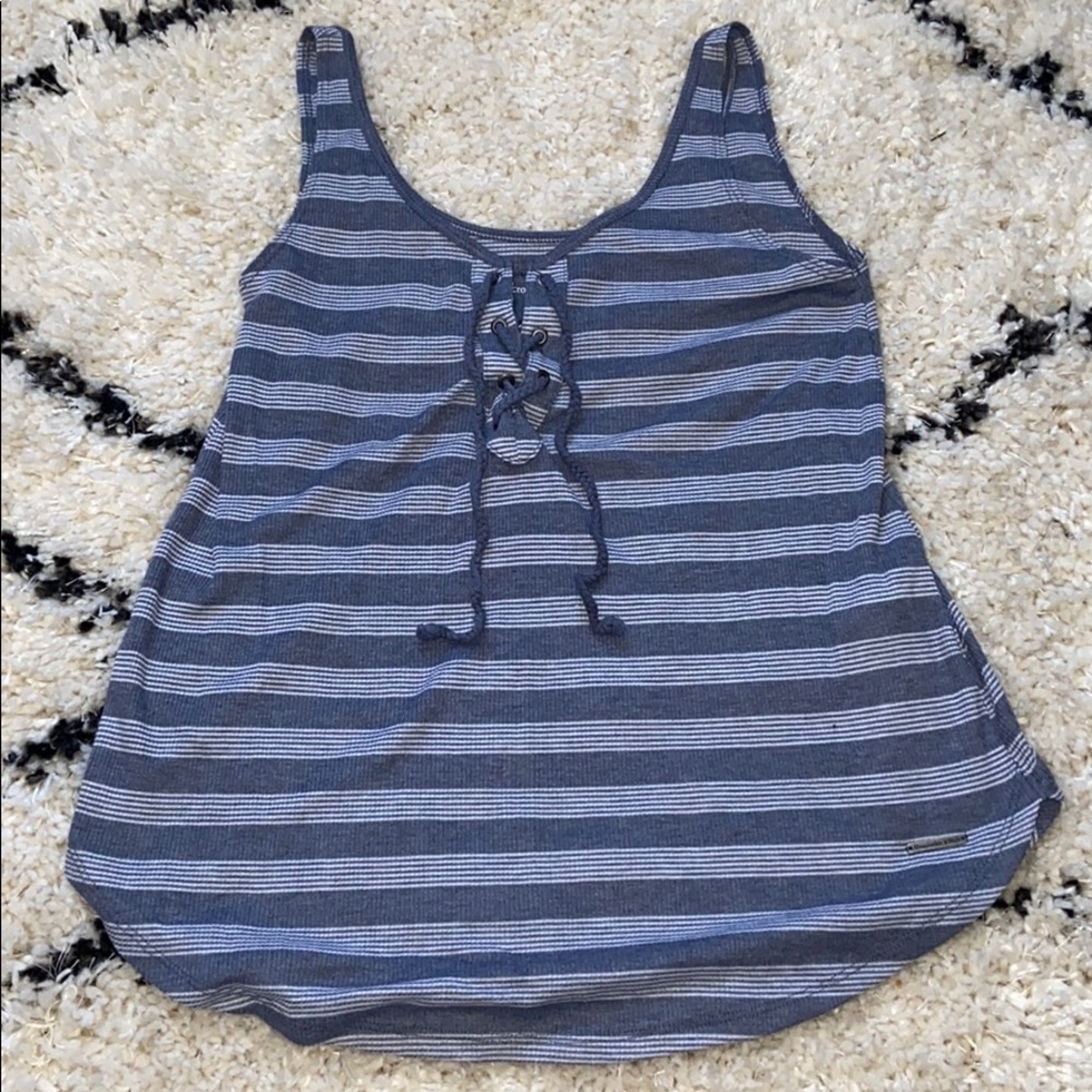 Striped blue tank
